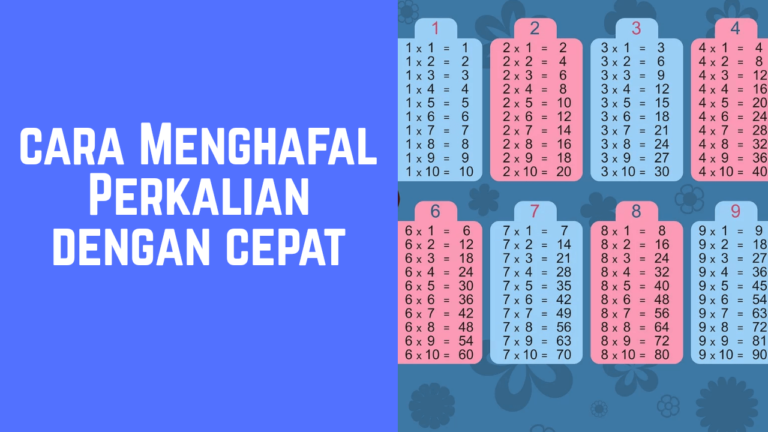 Cara Menghafal Perkalian Dengan Cepat Dan Mudah SENANG BERBAGI