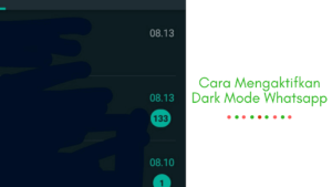 Cara mengaktifkan dark mode whatsapp