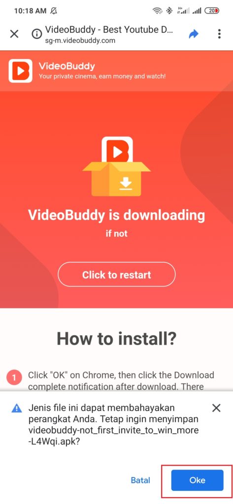 cara mendapatkan uang gratis gopay download aplikasi Videobuddy