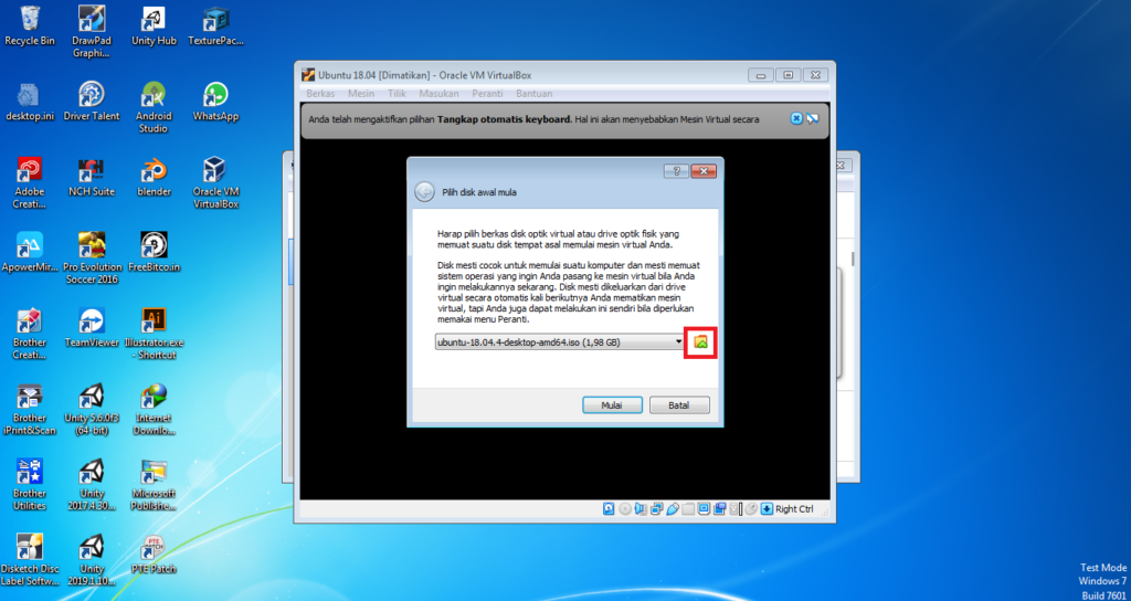 Cara Instal Ubuntu 18.04 dari VirtualBox