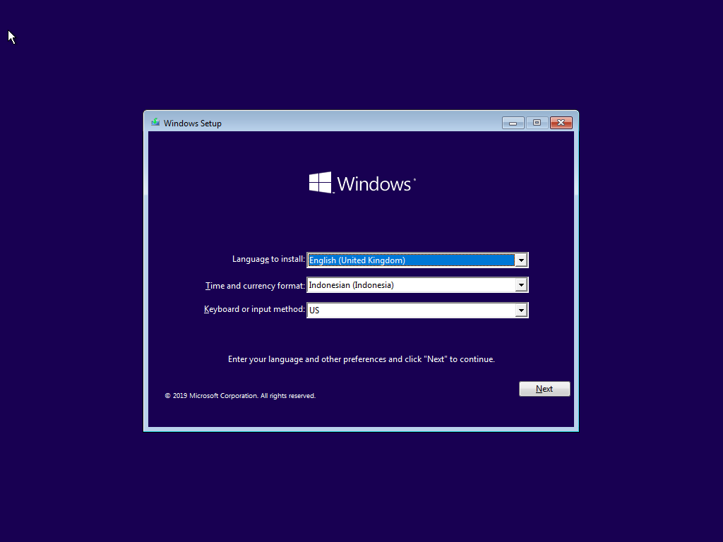 Cara Instal Windows 10 Terbaru