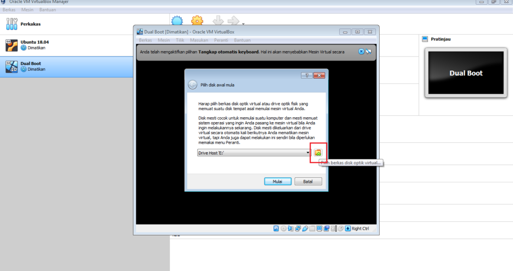 Cara Mudah Instal DualBoot dari VirtualBox