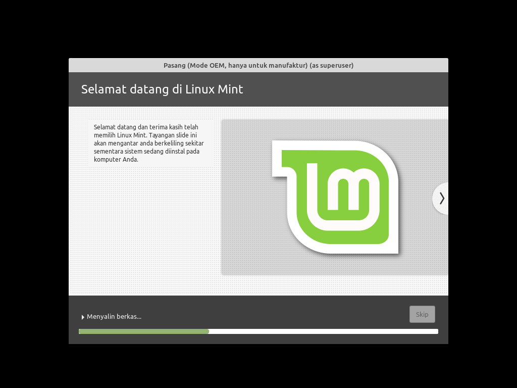 instalasi linux mint