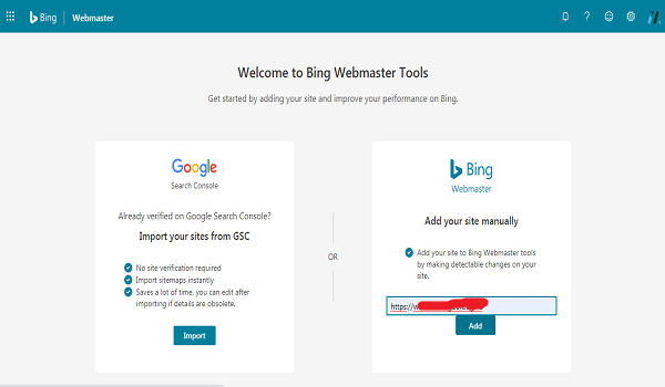 cara verifikasi Bing pada wordpress