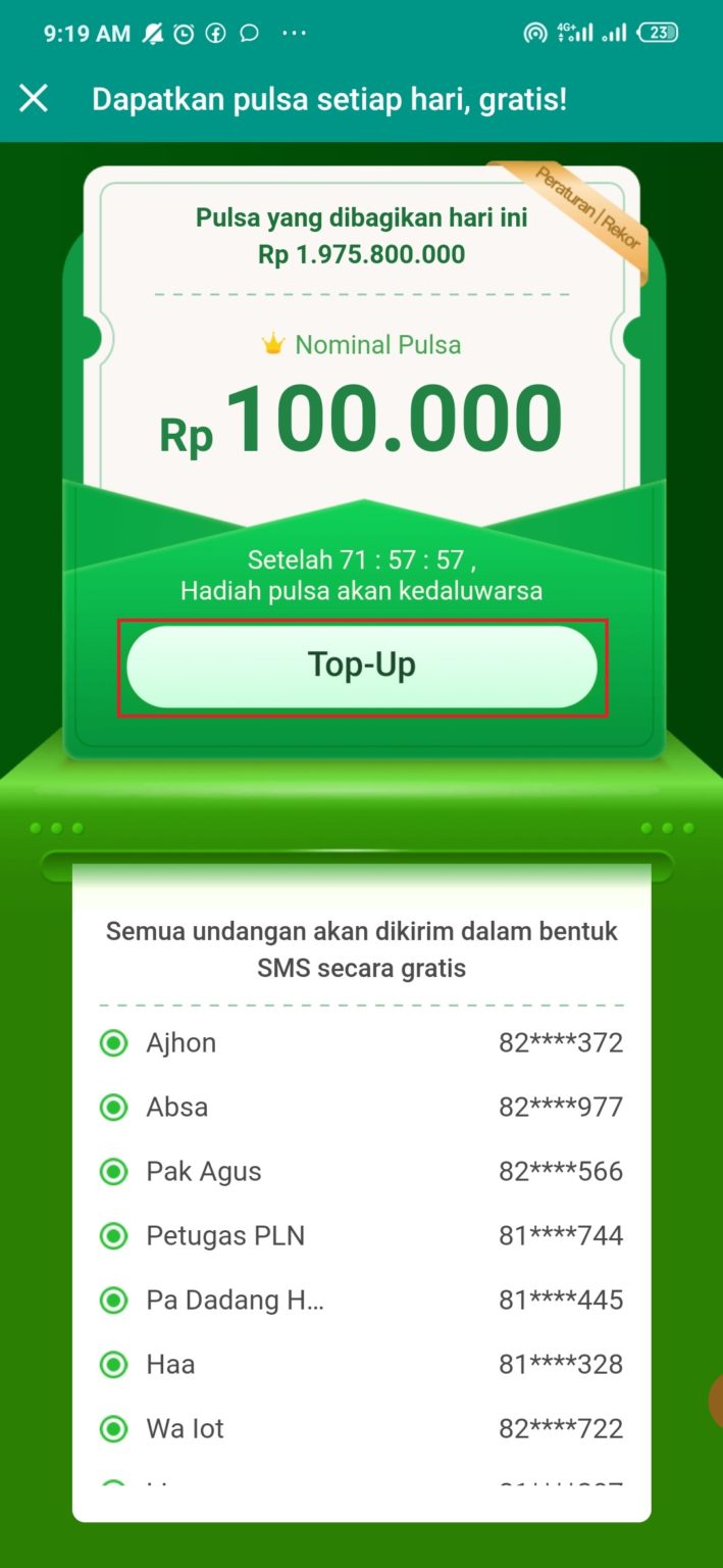 Cara Mendapatkan Pulsa Gratis Terbaru dari Aplikasi Michat