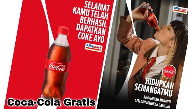 Cara Mendapatkan Minuman Coca Cola Gratis dari Alfamart