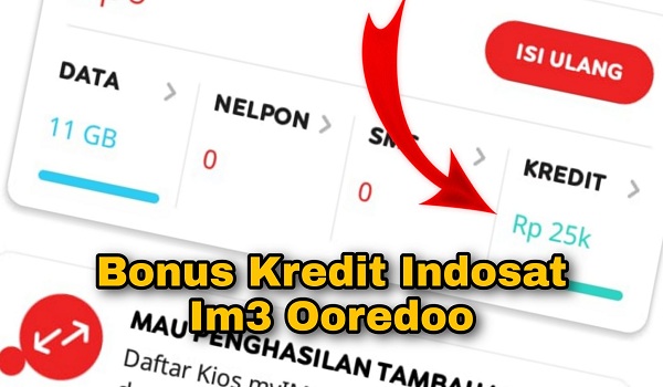 Cara Menggunakan Bonus Kredit Indosat Im3 Ooredoo