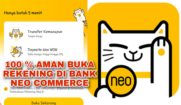 Apakah Aman Membuka Rekening di Aplikasi Bank Neo