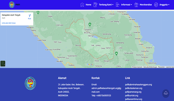 Pafikabacehtengah.org : Website Resmi PAFI Kota Aceh Tengah