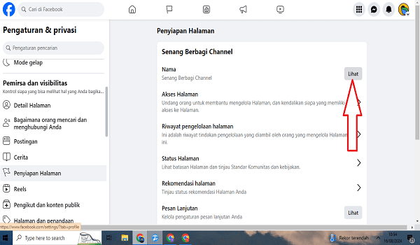 Cara Mengedit Nama halaman di Facebook