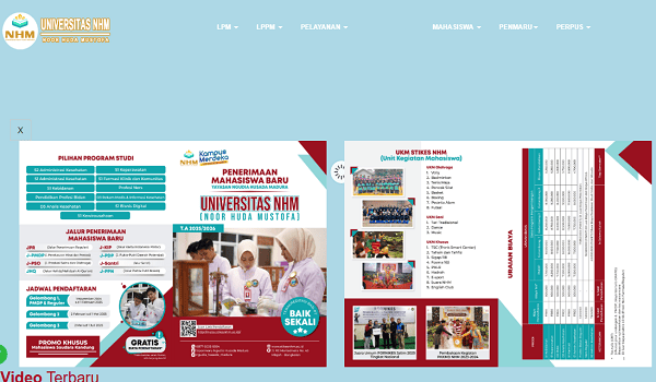 Mengenal Situs Resmi Universitas Noor Huda Mustofa